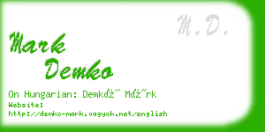 mark demko business card